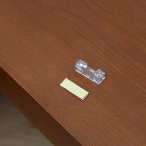 ตัวล็อคสายไฟ จัดระเบียบสายไฟ ที่เก็บสายไฟ คลิปเก็บสาย แบบลอกติด 20 ชิ้น