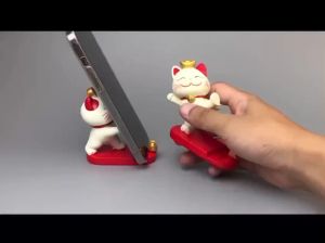 Giá đỡ điện thoại mèo thần tài may mắn