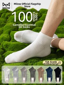 MiiOW | Breathable Antibacterial Anti-Odor Cotton Socks Thin for Summer