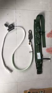 Dây đai an toàn điện lực bảo hộ lao động - ADELA Đài Loan - Gồm đai bụng choàng thừng 1 móc xoay H667