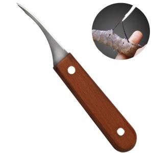 Durable Stainless Steel Seafood Peeler Tool for Fast Shrimp Shell Removal in the Kitchen