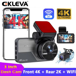 Ekleva 4K Wifi Dash Cam 2K DVR cho xe hơi Cho Camera ô tô Hộp Đen 3 Inch Máy Ảnh Dashcam 24 Giờ Màn hình đỗ xe ghi lặp lại Registrator