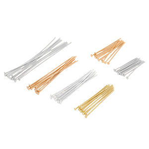 10 cái 14k vàng/bạc/mạ rođi 20-50 mét Chất lượng cao ghim tóc nguyên liệu làm trang sức cho làm đồ trang sức