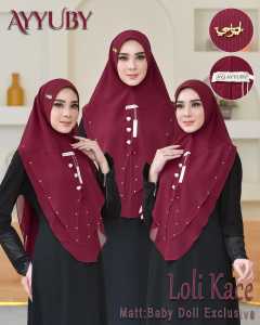 HIJAB INSTAN KHIMAR SYARI LOLY KACE CERUTYBABYDOL PREMIUM BY AYYUBY