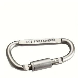 High-Quality Thickened D-Ring Locking Carabiners Rust-Resistant & Durable for Outdoor Keychains Camping Hiking and Backpack