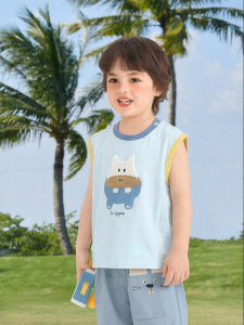 CUTEPANDAS | Áo Vest Không Tay Thoáng Khí Bằng Cotton