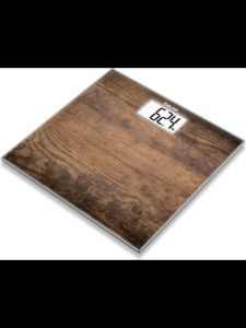 Cân sức khoẻ điện tử BEURER GS203 màu nâu gỗ nội đại Đức cân sức khỏe trọng tải 150kg GermanySnT 160188