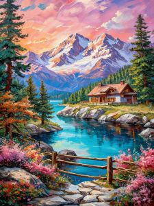 Jigsaw Puzzle for Adults 500/1000/1200/2000PCS Mountain Lake River Scenery DIY Craft Home Wall Decoration Gift Idea