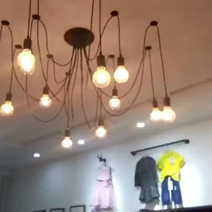 Fairy Scatter Chandelier: Vintage American Industrial Style Lighting