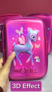 My Style TM 2272 Fairy Deer Hardtop Pencil Case Metalic Finishing Material - Pencil Case Multifungsi Perempuan