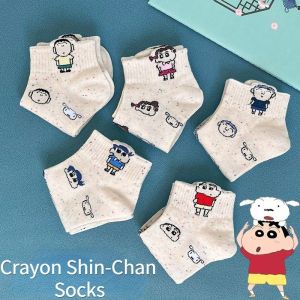 Crayon Shin Chan Short Socks Spring/Summer Thin Sweet Cartoon Student Sports Socks Cartoon Anime Girl Gift