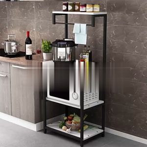 VNH-529 Giá kệ để lò vi sóng đồ dùng bếp đa năng 4 tầng sắt sơn tĩnh điện chắc chắn tiện ích không gian