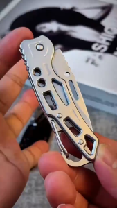 Multi Function Keychain Bottle Opener Outdoor Folding Screwdriver Pliers Pocket Cutter Knife