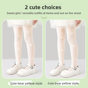 miiow | Cat Person Childrens Dance Socks Spring Autumn Thin Model Practice Tights Girls Summer Nylon Knee High Stockings Girls Tights
