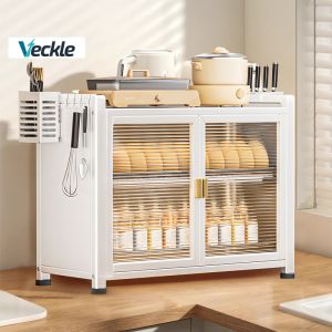 Veckle【2025 New】Large 2/3 Layers Stainless Steel 304 Dish Rack Dish Drainer Rack Kitchen Racks Organizer