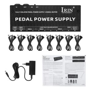IRIN | IRIN Pedal Power Supply 10-channel Multi-channel Isolated 9-Way Output 5 Types of Power Flow Effects Power Supplies Guitar Parts