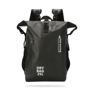 25L กระเป๋ากันน้ําว่ายน้ํากระเป๋าเป้สะพายหลัง Rucksack Pack ลอยน้ํากระสอบกีฬาเรือแคนูพายเรือคายัคล่องแก่งพายเรือ River Trekking