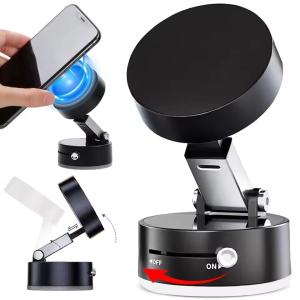 Universal Magnetic Suction Phone Holder Stands Portable Foldable Swivel Double-Sided Magnetic Car Phone Mount for IPhone Xiaomi Samsung