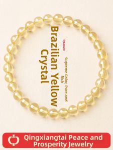 QINGXIANGTAI | Good Luck and Fortune Yellow Crystal Bracelet
