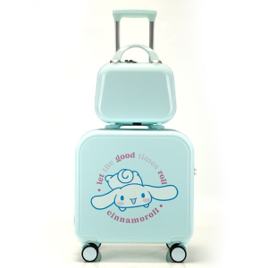 Childrens Carry-On Suitcase Cartoon Design ABS+PC Material with Lock Universal Password Lock Wheels for Boys And Girls