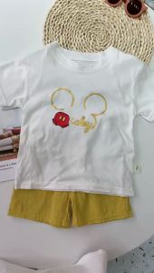 Cartoon kid clothes for boy cotton Short sleeve Children clothing Casual