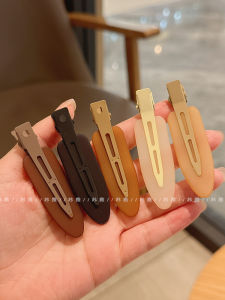Seamless Barrettes Female Forehead Bang Clip Cosmetic Clip Broken Hair Duckbill Clip Side Hairpin Hairpin Headwear New Arrival