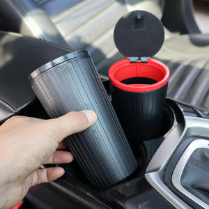 ถังขยะถังขยะในรถความจุ800มล. กันรั่วเครื่องกำจัดกลิ่นกันน้ำอุปกรณ์เสริมรถยนต์ใส่ขยะ