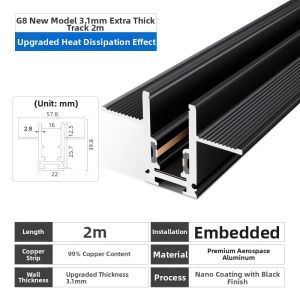 JINGYA | Ultra Narrow Smart Magnetic Track Light 15mm