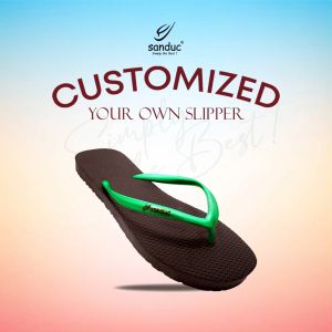 Sanduc Ladies Mix & Match Flip Flops - Brown Base 2 - 6 Colors Available