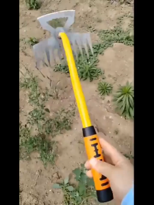 Tooth Weeding Hoe | Garden Soil Loosening Rake & Weed Removal Tool | Small Grass & Root Remover Artifact cakar rumput