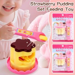 การให้อาหารพุดดิ้งการให้อาหารของเล่นเพลย์เฮาส์หมีน้อยถาดอาหารเบนโตะของเล่นสำหรับการเรียนรู้ปฐมวัย