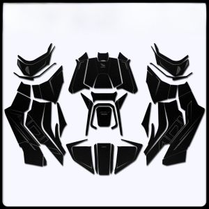 NAIEE HORSE ป้ายตกแต่งรถจักรยานยนต์แบบกันรอยกันน้ำยางกันรอยสำหรับ Honda ADV350 25 รุ่น ป้ายตกแต่งด้านหลังแบบด้าน