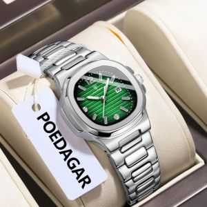 POEDAGAR Exquisite Square Ladies Watch Luminous Waterproof Date Wristwatch For Woman High Quality Elegant Womens Quartz Watches