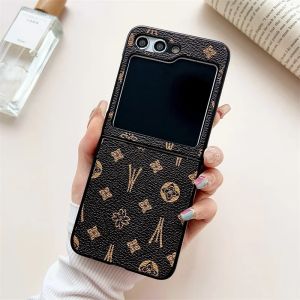 ธุรกิจหรูหราSle Retroรูปแบบแหวนสร้อยข้อมือสําหรับSamsung Galaxy Z Flip 7 6 5 4 3 กันกระแทกกลับผู้หญิงฝาครอบ