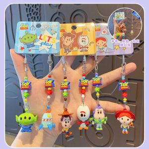 Disney | Disney Genuine Toy Story Series Pendant Cute Cartoon Beaded Mini Bead Keychain Charm Ornament Collection For Gifts