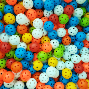 10Pcs Golf Practice Balls 41mm 26 Hole Plastic Golf Balls Outdoor Golf Practice Balls Golf Accessories