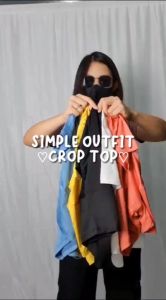 Oppa Style Shop Crop Top Sport Wear | Baju Olahraga Wanita Crop Top | Atasan Workout Gym Senam Zumba