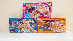 Kids Corner Craft Kit DIY Bracelet Loom Band Making and Designing Bracelet Birthday Gift Charm for Kids