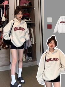 SHUQINGLAI | Fluffy Hooded Sweatshirt For Women