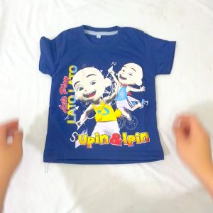 Baju Kaos Setelan Distro Anak Laki-laki Import Karakter Upin Ipin Lucu Usia 1 - 10 Tahun - Hypelane