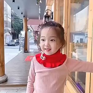 Khăn Len Cổ Dạng Ống Giữ Ấm Cho Bé Mùa Đông Hình Hươu Xinh Xắn