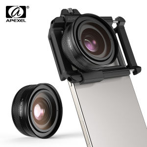 apexel | APEXEL 10-20X Zoom Macro Lens HD Micro Phone Camera Lenses Support Eye Macro Photography for iPhone Samsung All Smartphones
