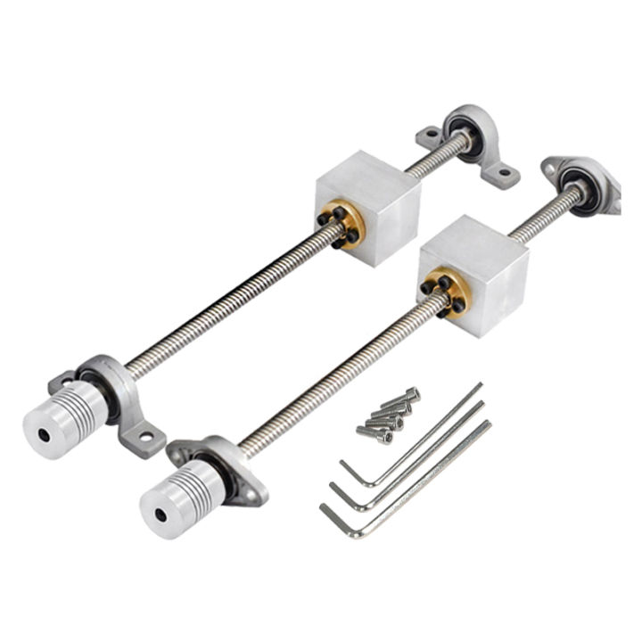 Screw Rod Kit Linear Motion Sliding Table Bearing Steel Vertical