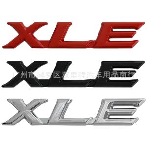 XLE letter emblem for TOYOTA Camry RAV4 Highlander Sienna Avalon Rear logo Trunk badge Car sticker Decoration upgrade