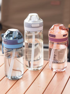 With Straw Plastic Cup