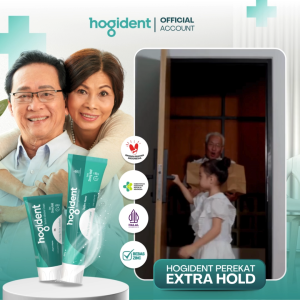 Hogident Perekat Gigi Palsu Tahan hingga 20 Jam - 60gram Perekat Gigi Untuk Perawatan Oral - Lazada