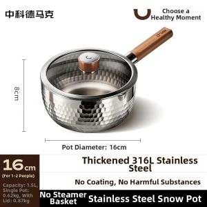 DUMIK | Stainless Steel Coating Free Small Soup Pot