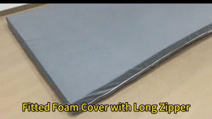 10 Inches Thickness Waterproof Foam Cover with Long Zipper Water Resistand Bed Sheet with Zipper