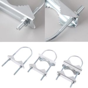 1Pcs M6U Bolts Heavy Duty Anti-Rust Mast Double Antenna Mast Clamp U-Bolt Mounting Hardware For TV