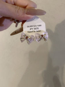 Elegant Vintage Purple Butterfly Knot Earrings White Enhancing Versatile Stylish Ear Jewelry Pair Fresh out Fashion Accessories